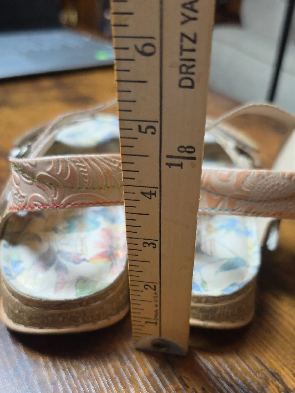 L’ARTISTE‎ by SPRING STEP | Popular Sandals Hand-Painted Floral Leather | US 10